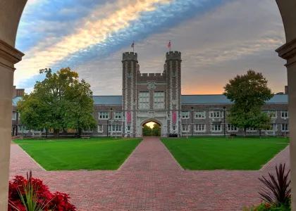 Fall on WashU campus