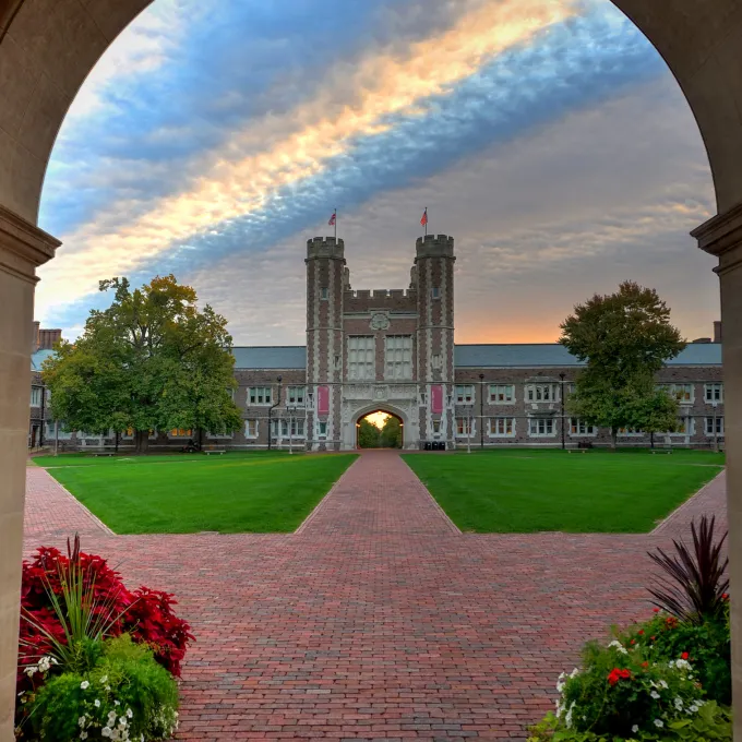 Fall on WashU campus